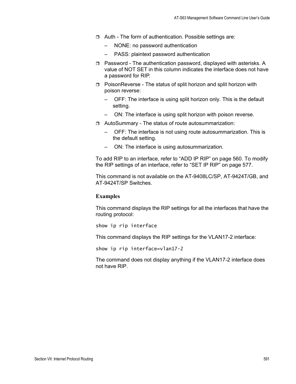Allied Telesis AT-S63 User Manual | Page 591 / 738