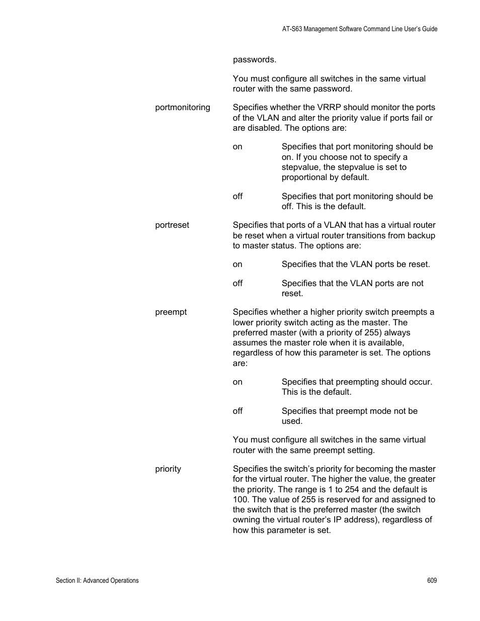 Allied Telesis AT-S63 User Manual | Page 609 / 738