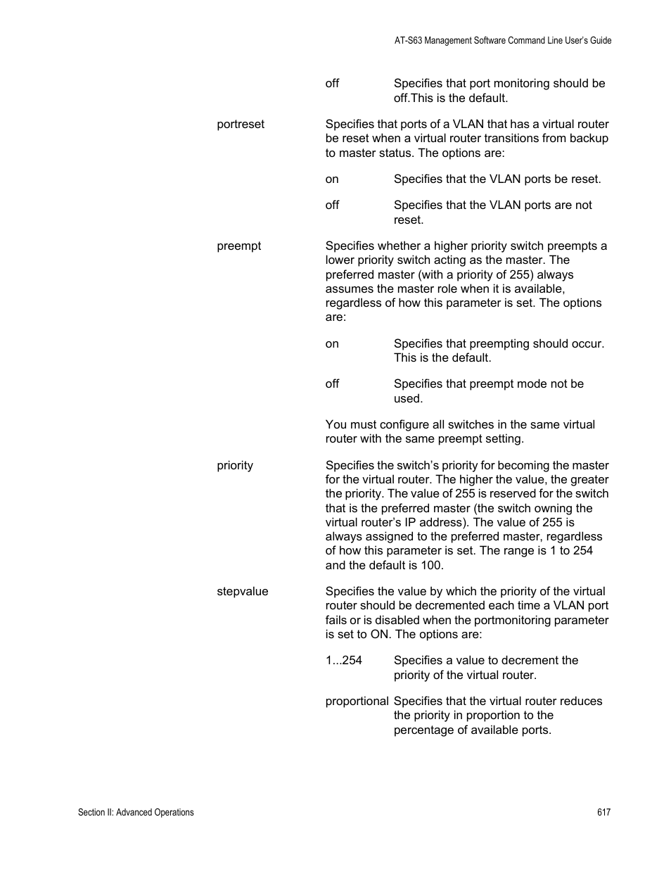 Allied Telesis AT-S63 User Manual | Page 617 / 738