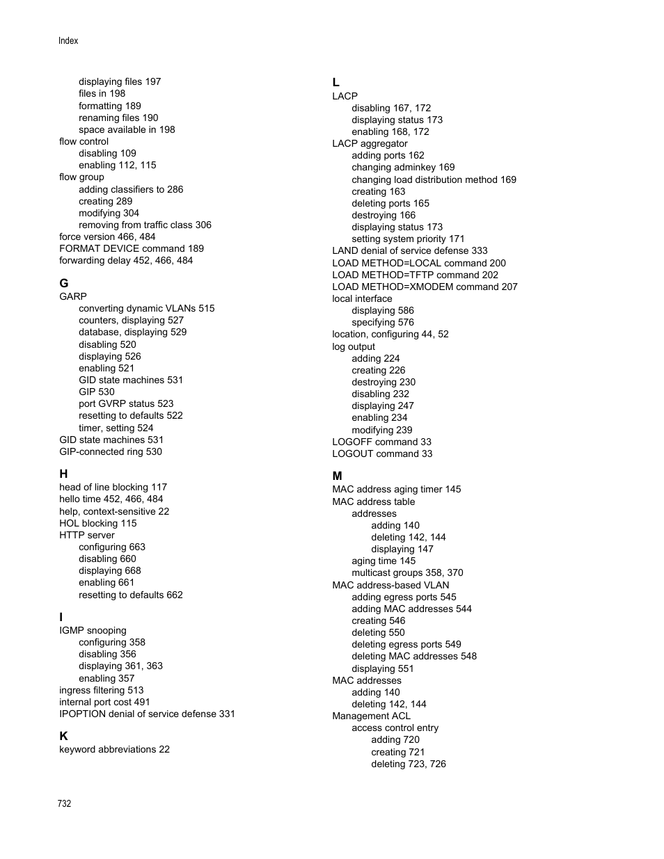 Allied Telesis AT-S63 User Manual | Page 732 / 738