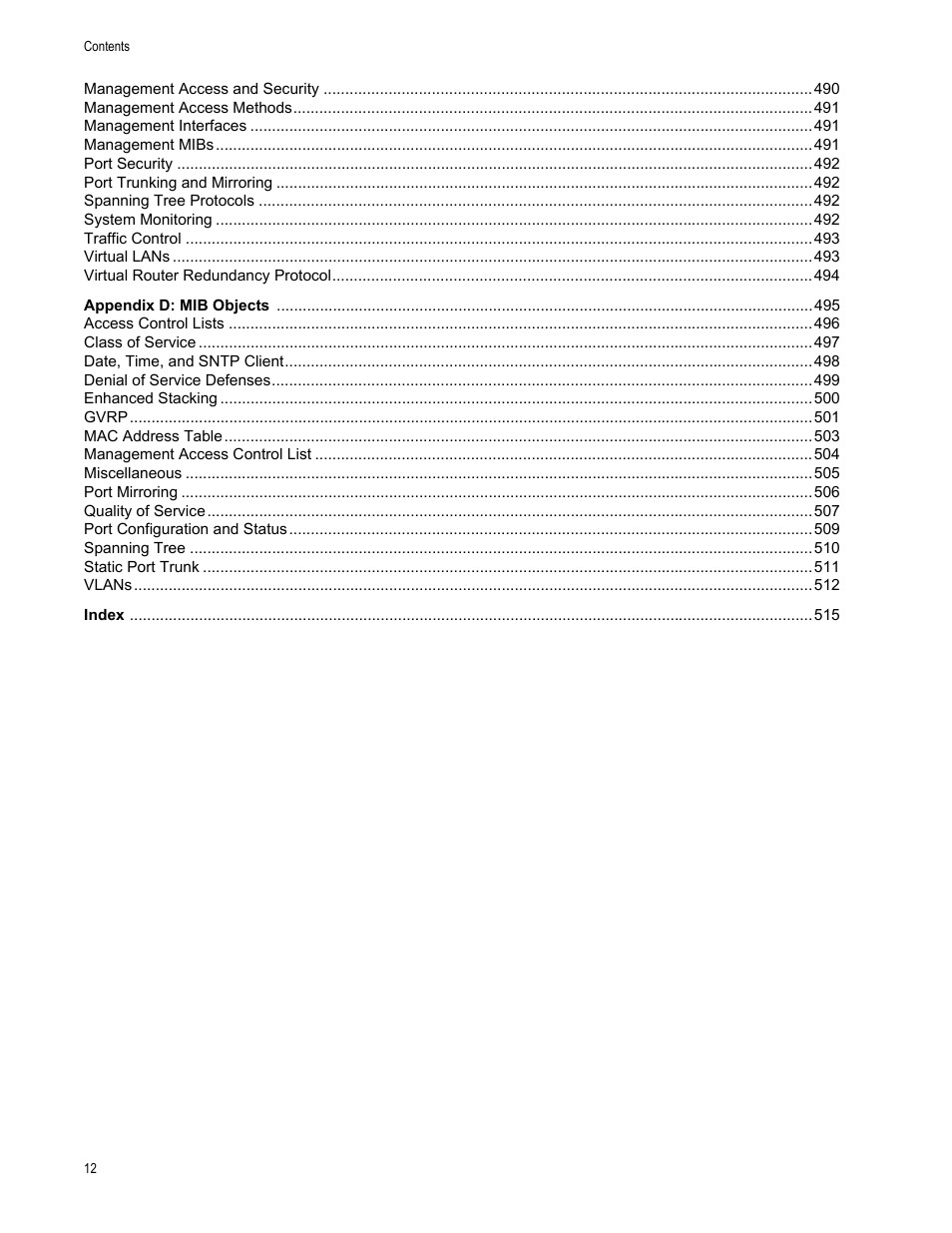 Allied Telesis AT-S63 User Manual | Page 12 / 520