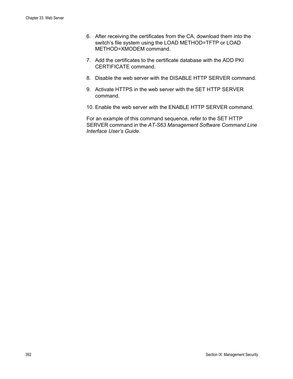 Allied Telesis AT-S63 User Manual | Page 392 / 520