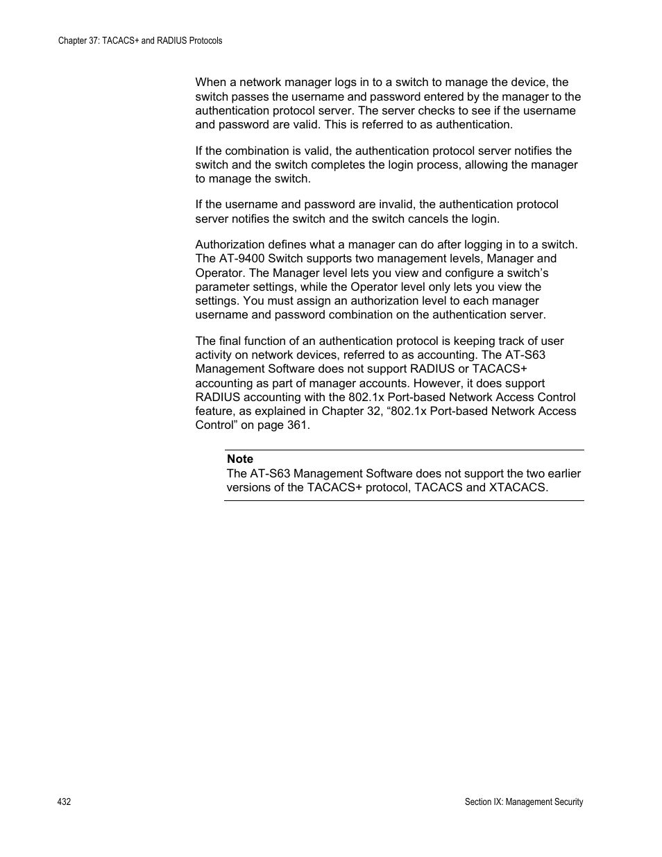 Allied Telesis AT-S63 User Manual | Page 432 / 520