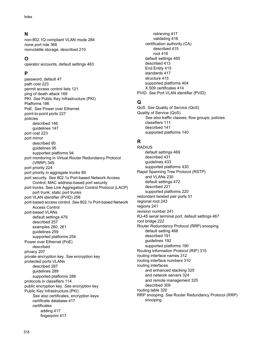 Allied Telesis AT-S63 User Manual | Page 518 / 520