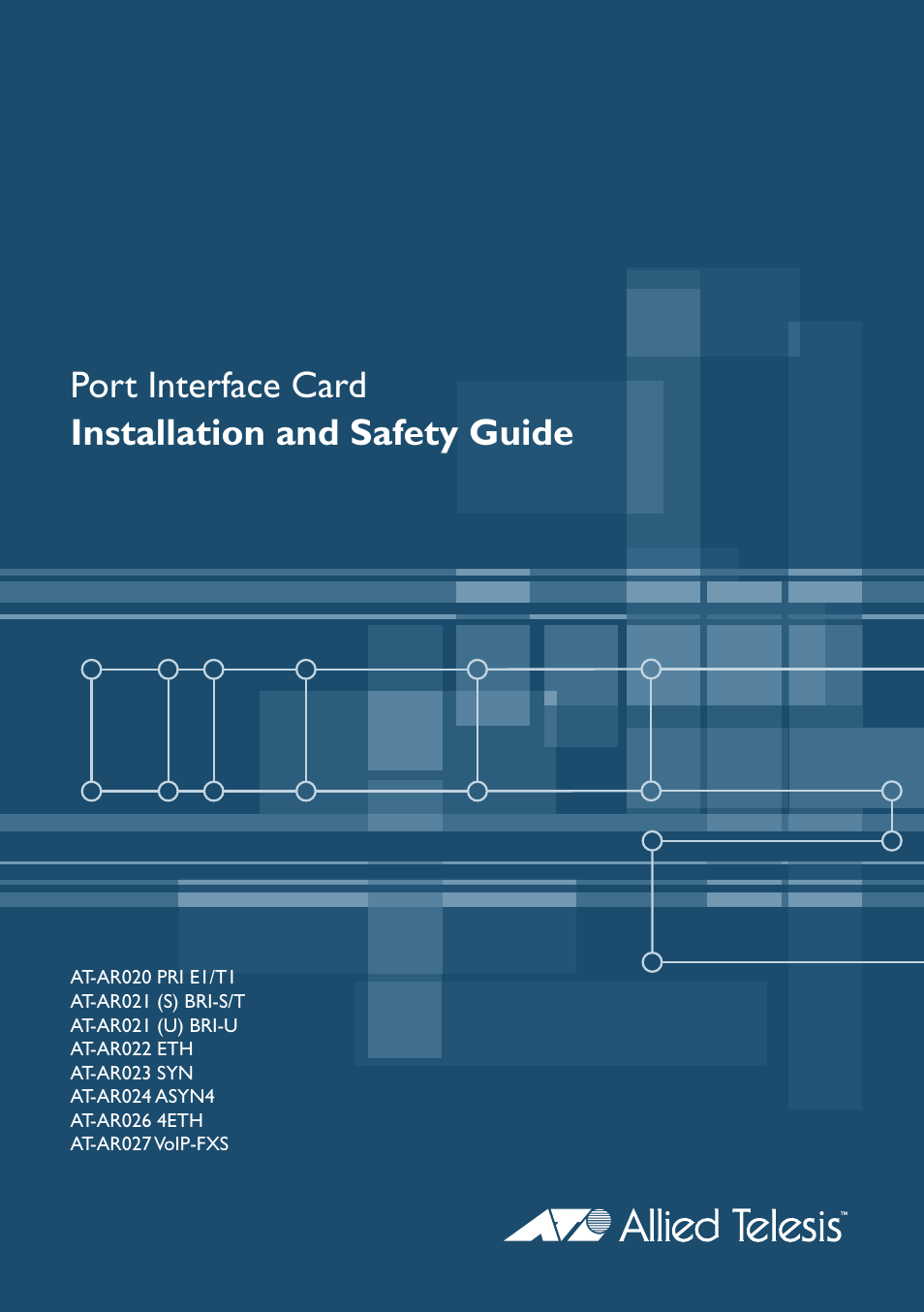 Allied Telesis Port Interface Card User Manual | 13 pages