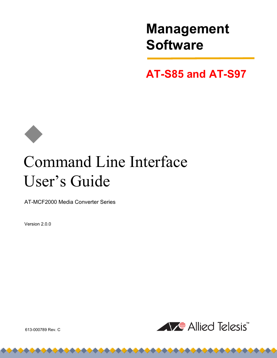 Allied Telesis AT-S97 User Manual | 254 pages