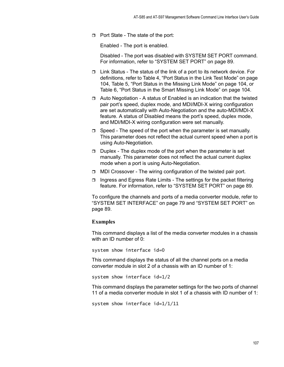 Allied Telesis AT-S97 User Manual | Page 107 / 254