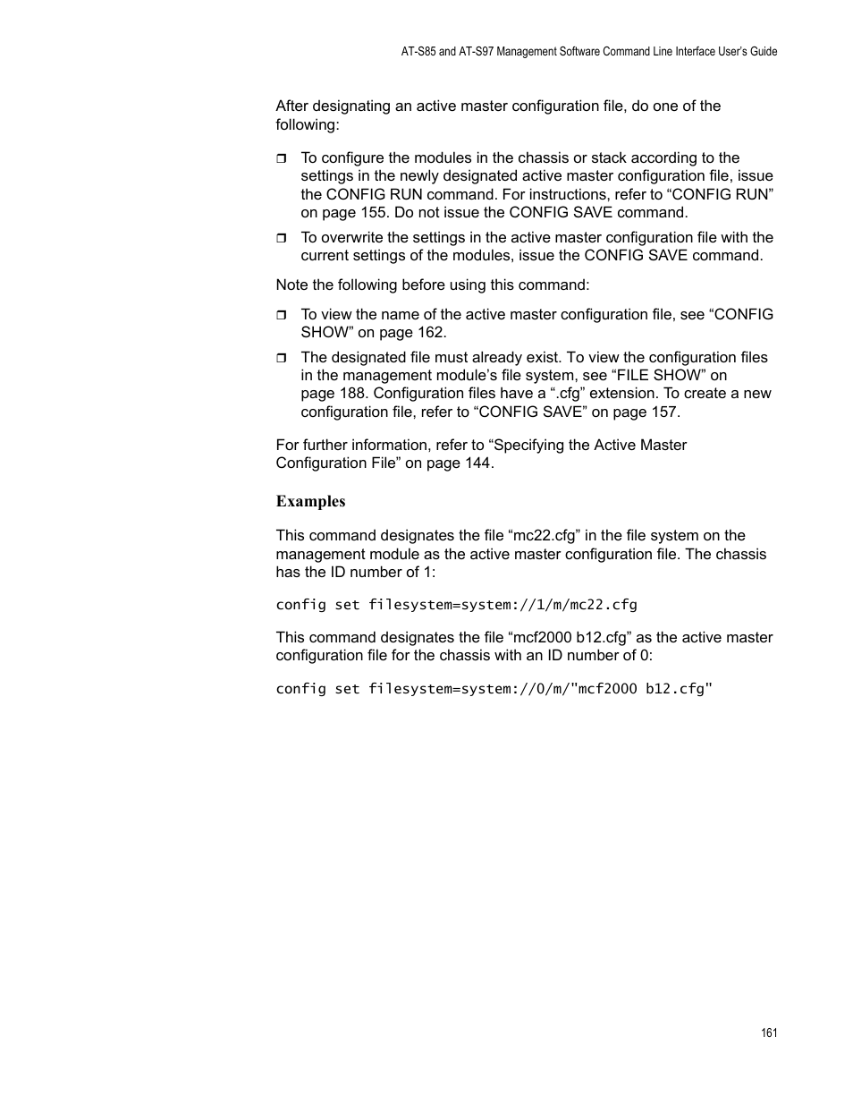 Allied Telesis AT-S97 User Manual | Page 161 / 254