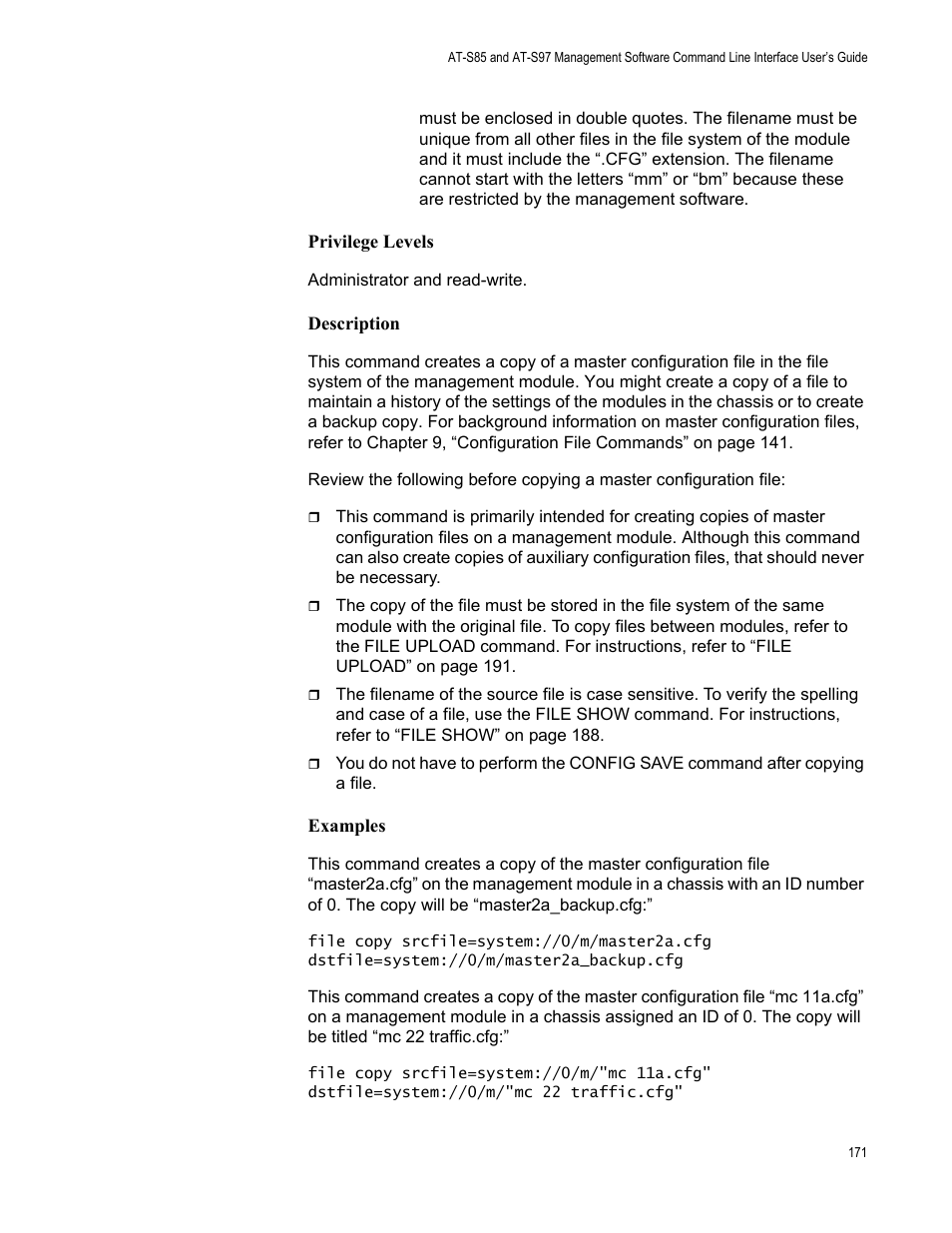 Allied Telesis AT-S97 User Manual | Page 171 / 254