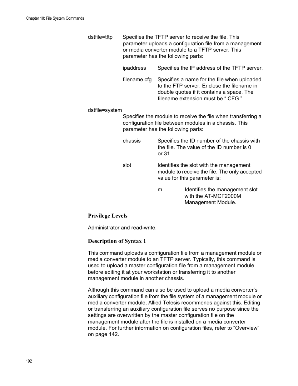 Allied Telesis AT-S97 User Manual | Page 192 / 254
