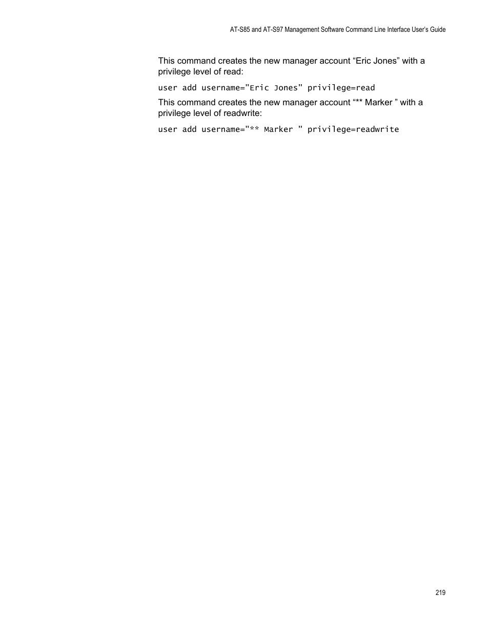 Allied Telesis AT-S97 User Manual | Page 219 / 254