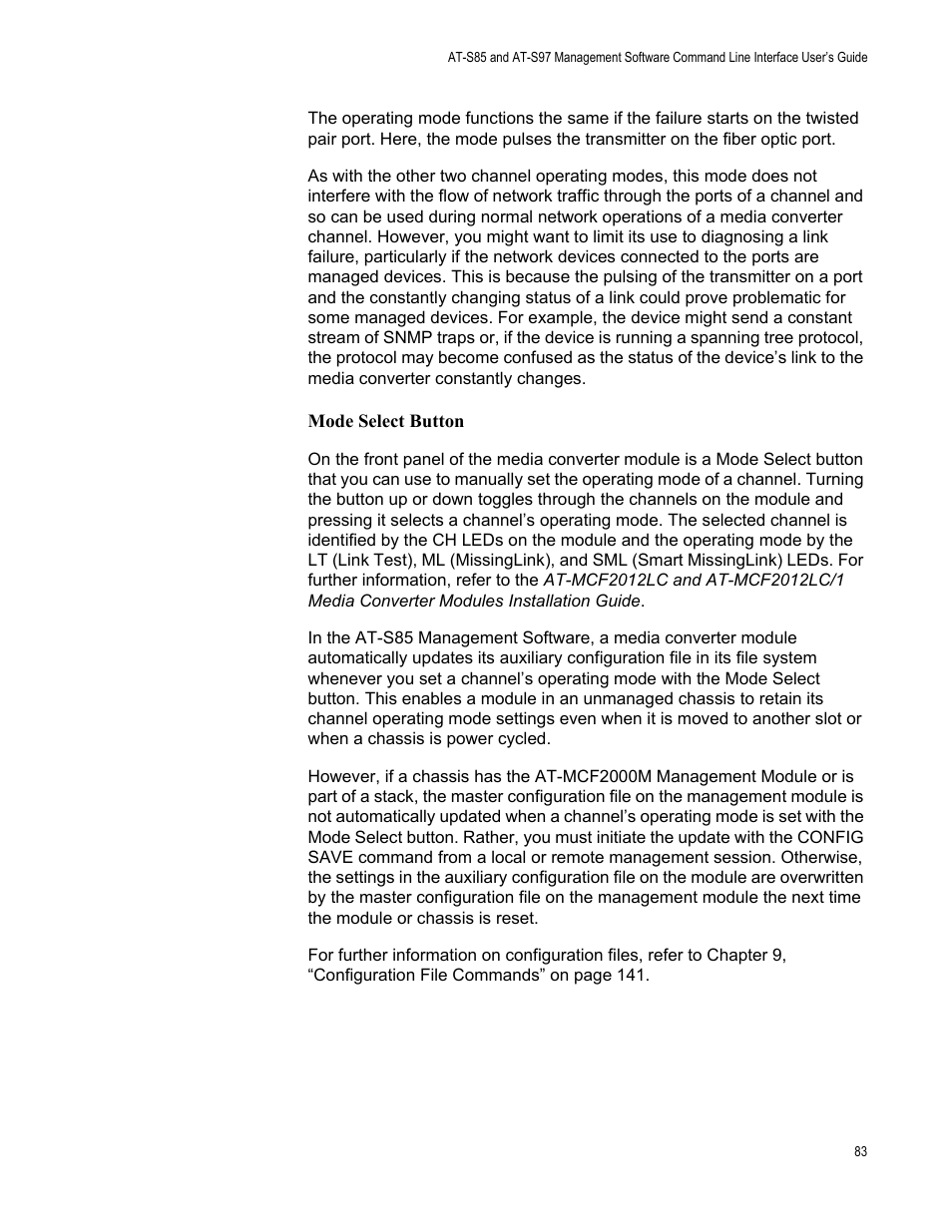 Allied Telesis AT-S97 User Manual | Page 83 / 254