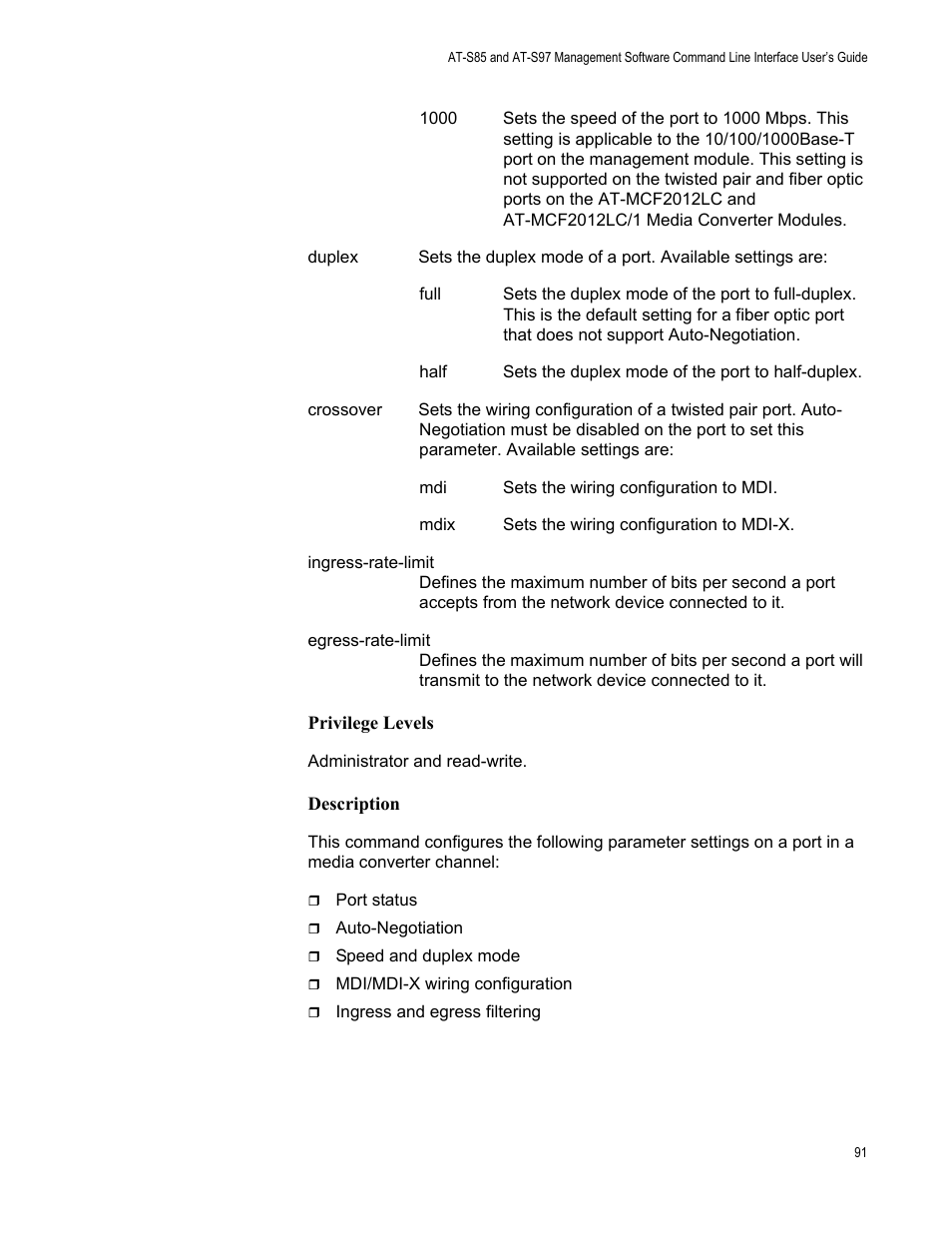 Allied Telesis AT-S97 User Manual | Page 91 / 254