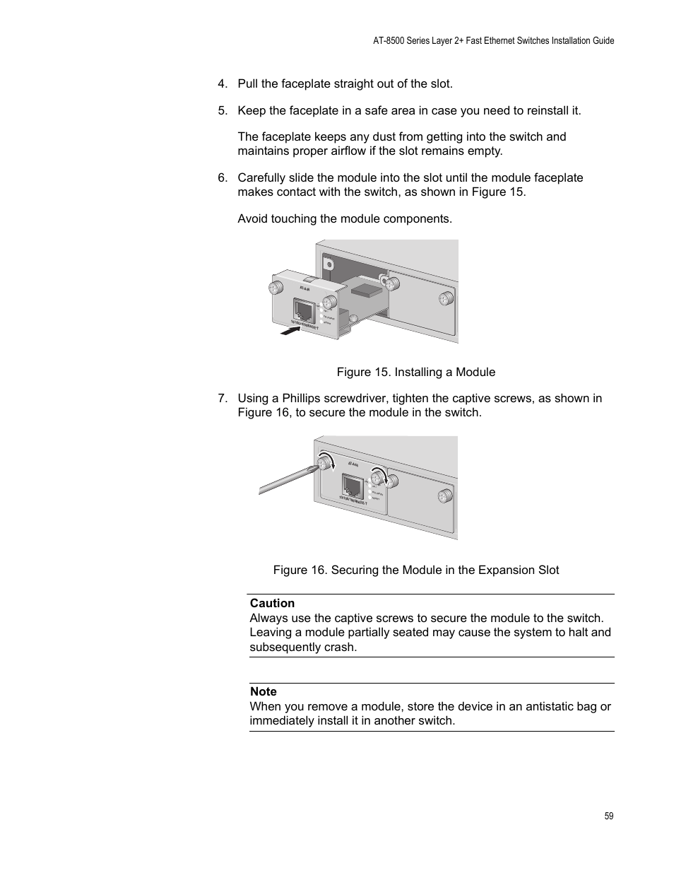 Allied Telesis AT-8550SP User Manual | Page 59 / 90