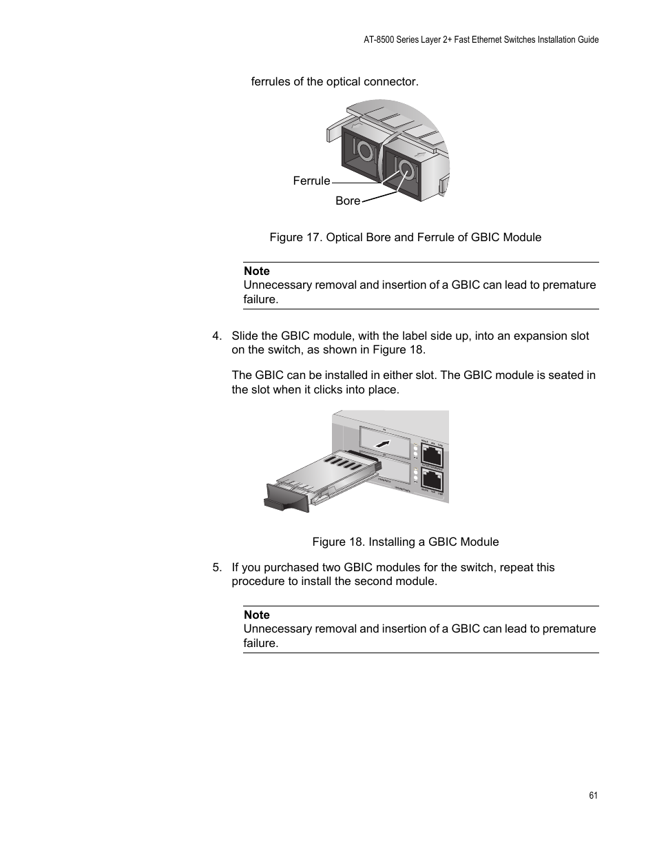 Allied Telesis AT-8550SP User Manual | Page 61 / 90