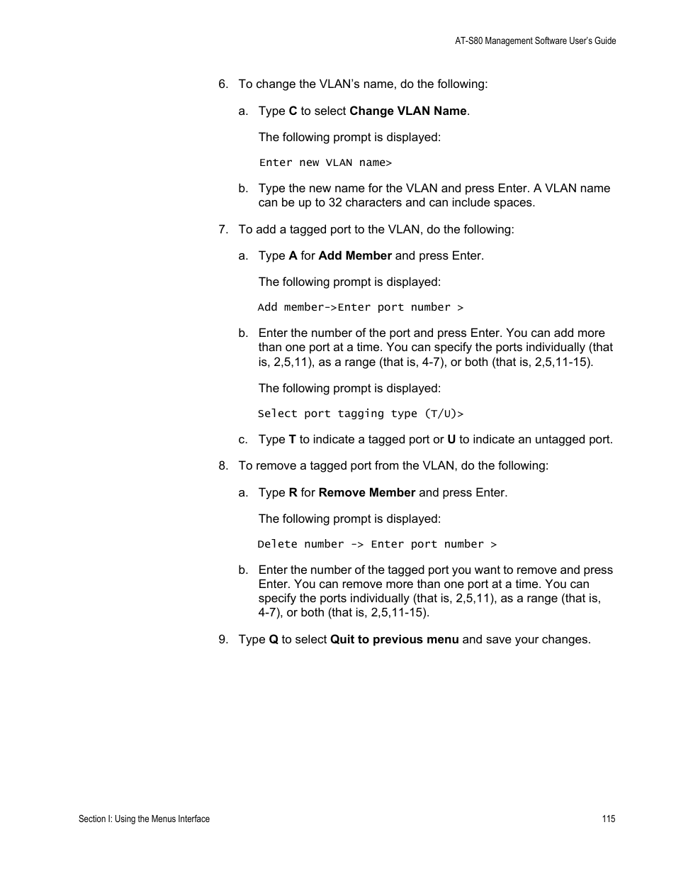 Allied Telesis AT-S80 User Manual | Page 115 / 346