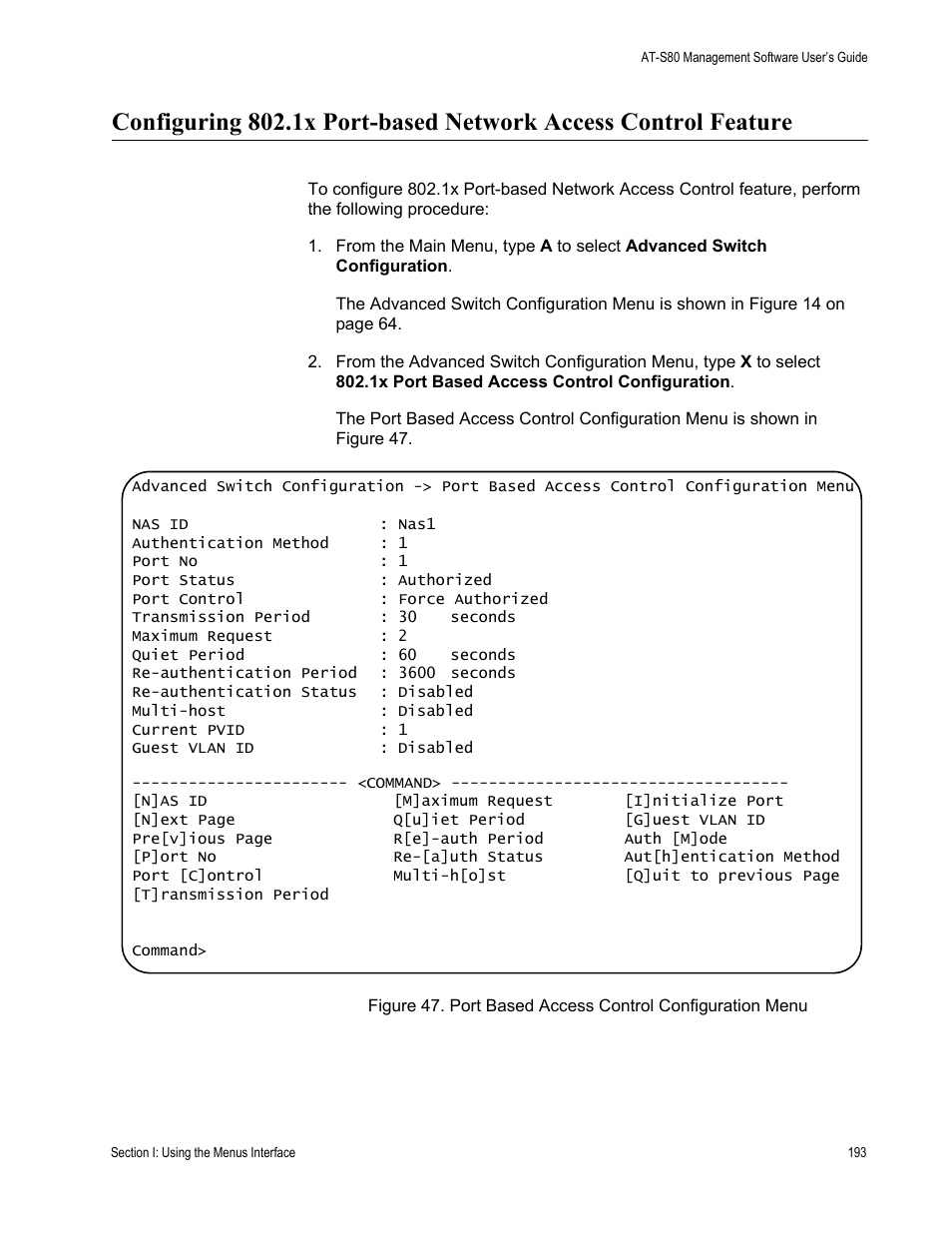 Allied Telesis AT-S80 User Manual | Page 193 / 346