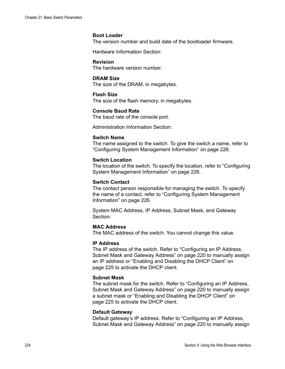 Allied Telesis AT-S80 User Manual | Page 234 / 346