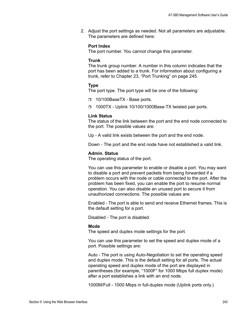 Allied Telesis AT-S80 User Manual | Page 243 / 346