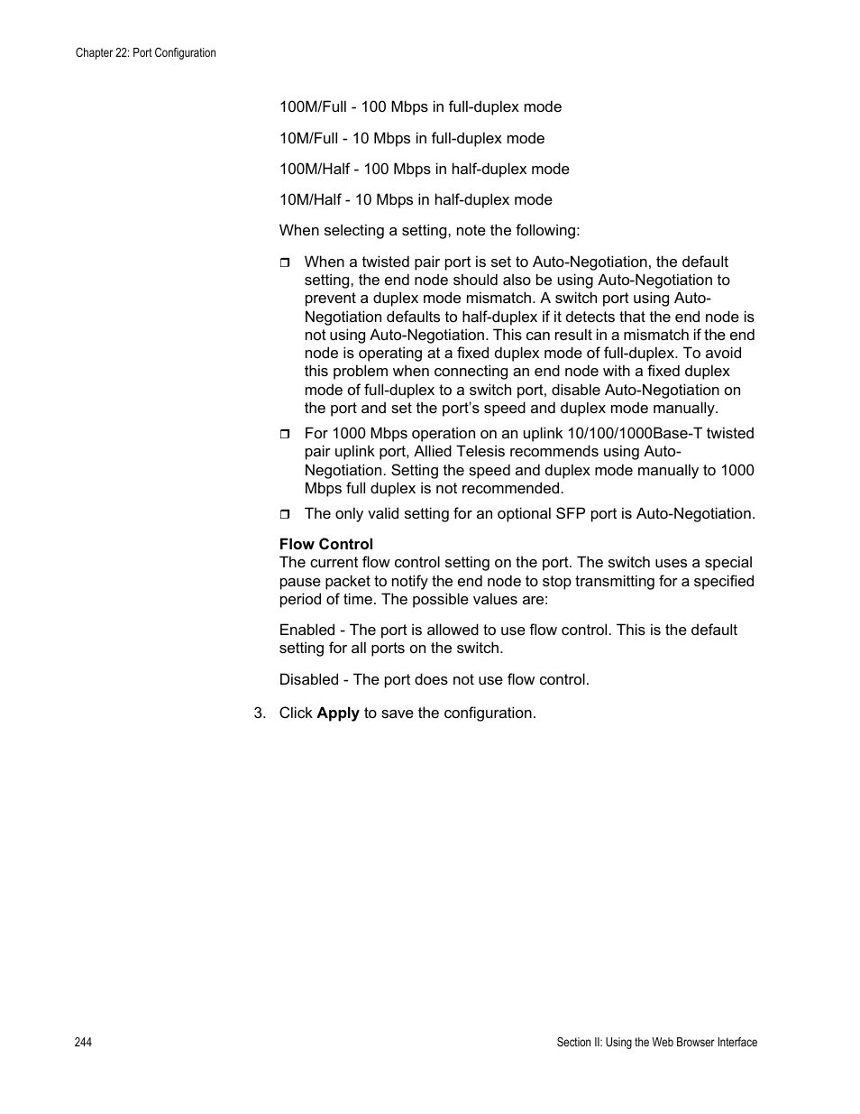 Allied Telesis AT-S80 User Manual | Page 244 / 346