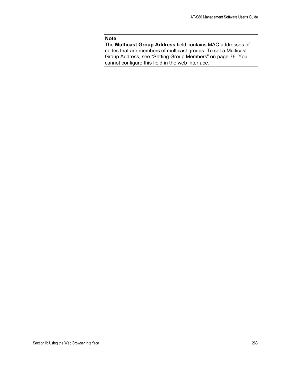 Allied Telesis AT-S80 User Manual | Page 263 / 346