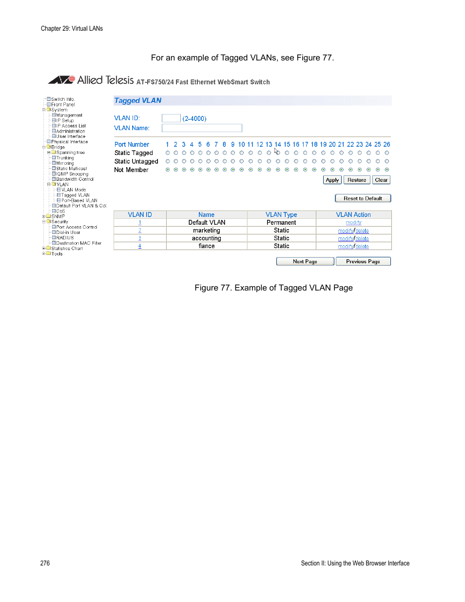 Allied Telesis AT-S80 User Manual | Page 276 / 346