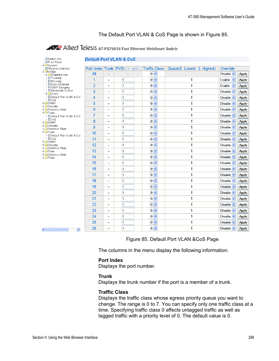 Allied Telesis AT-S80 User Manual | Page 299 / 346