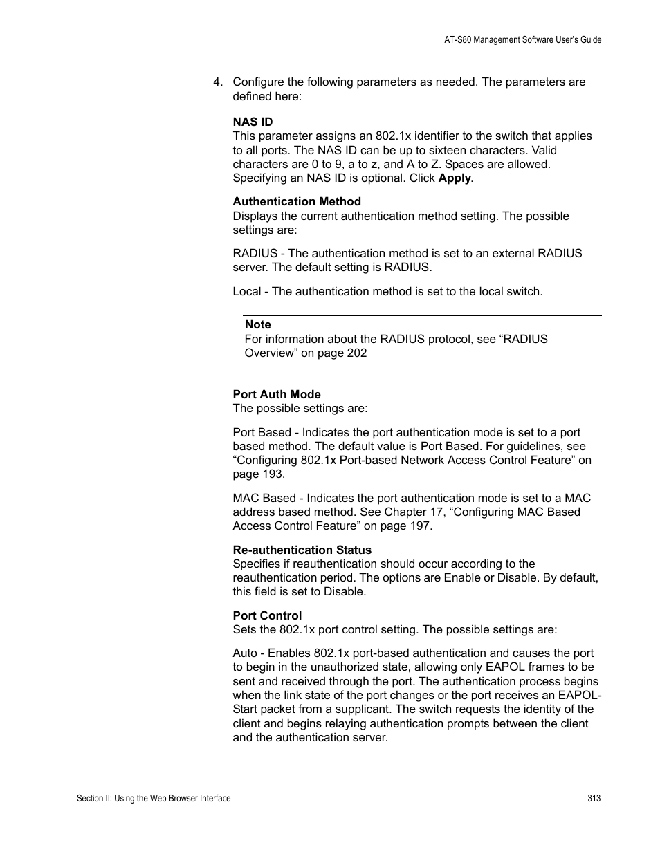 Allied Telesis AT-S80 User Manual | Page 313 / 346