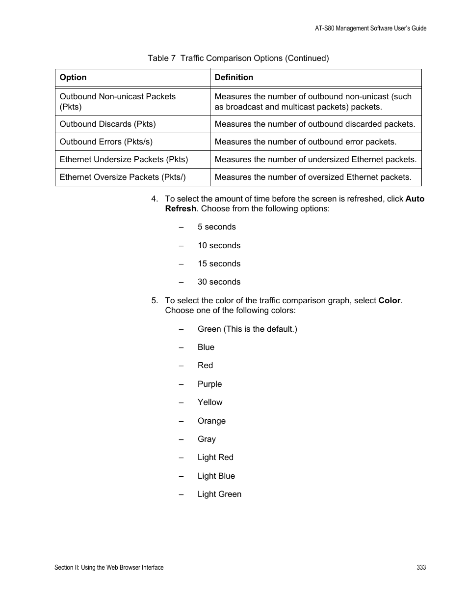 Allied Telesis AT-S80 User Manual | Page 333 / 346