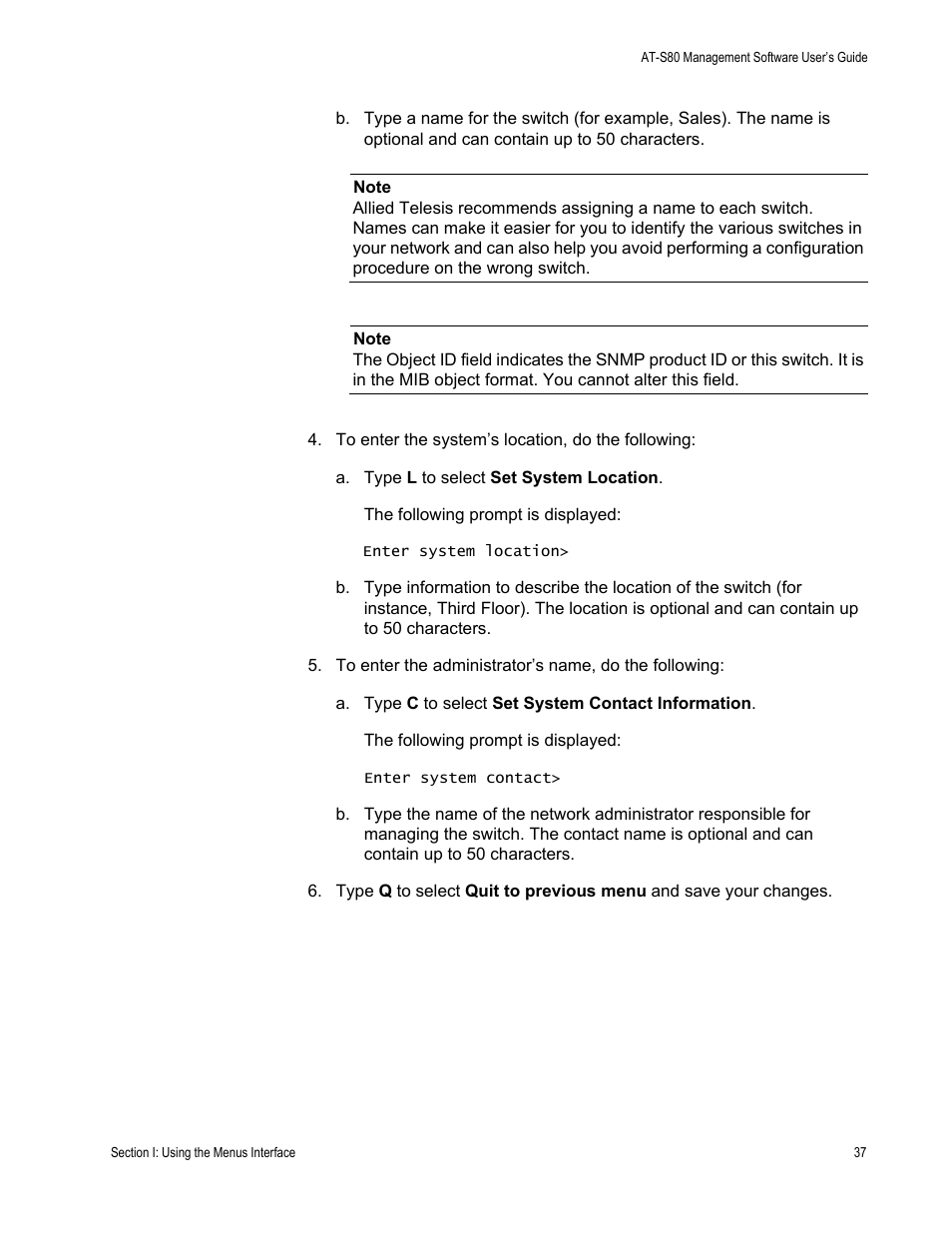 Allied Telesis AT-S80 User Manual | Page 37 / 346