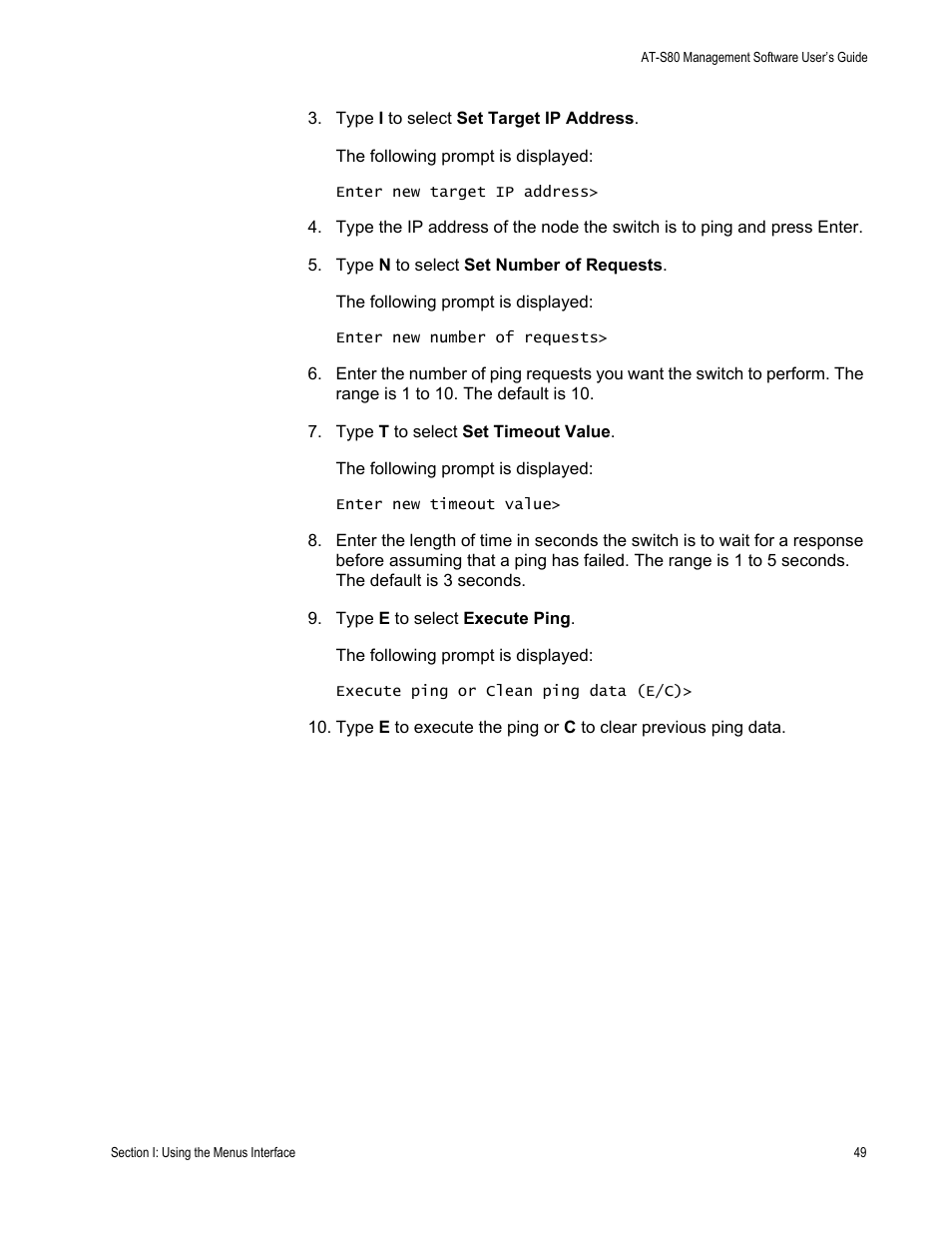 Allied Telesis AT-S80 User Manual | Page 49 / 346