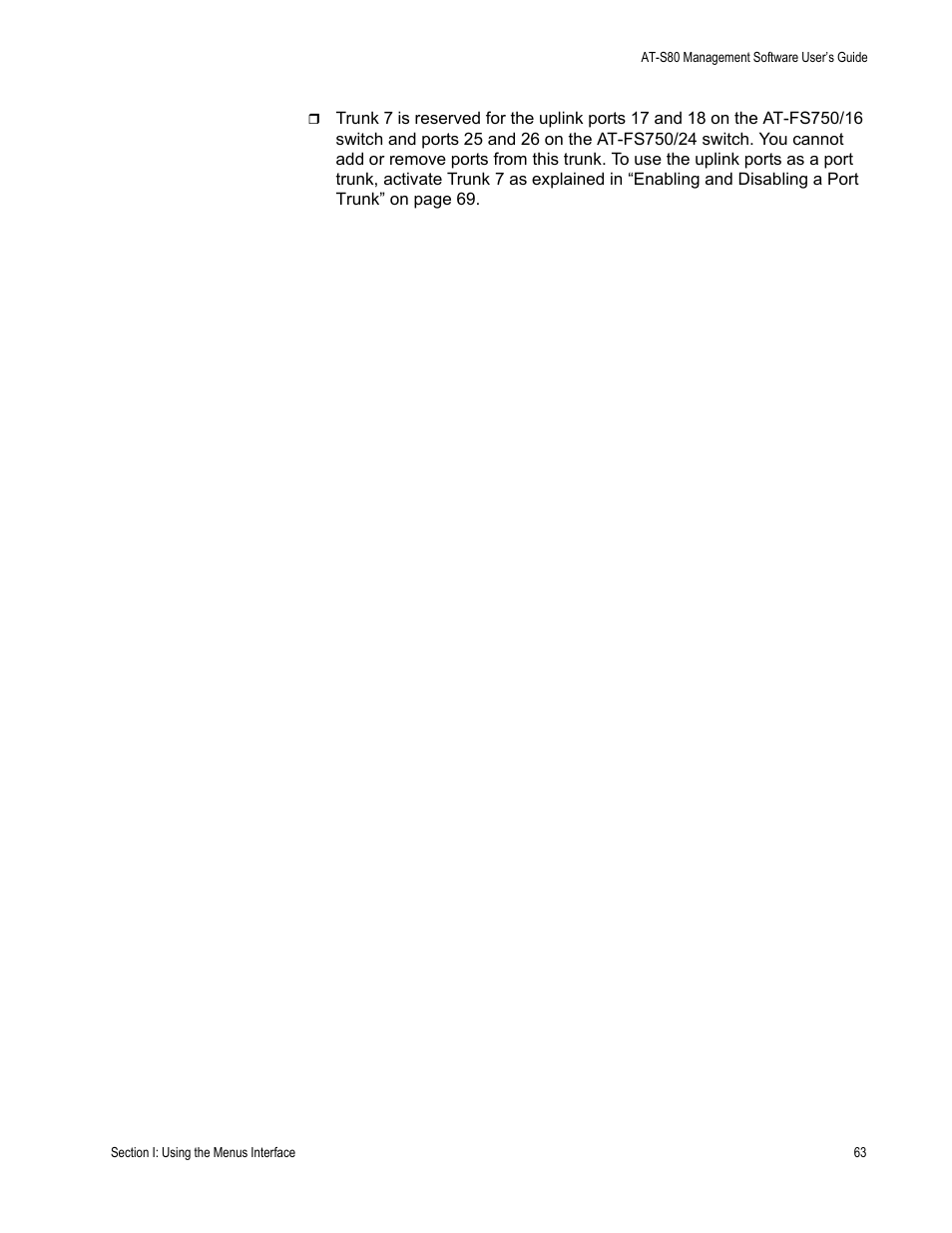 Allied Telesis AT-S80 User Manual | Page 63 / 346