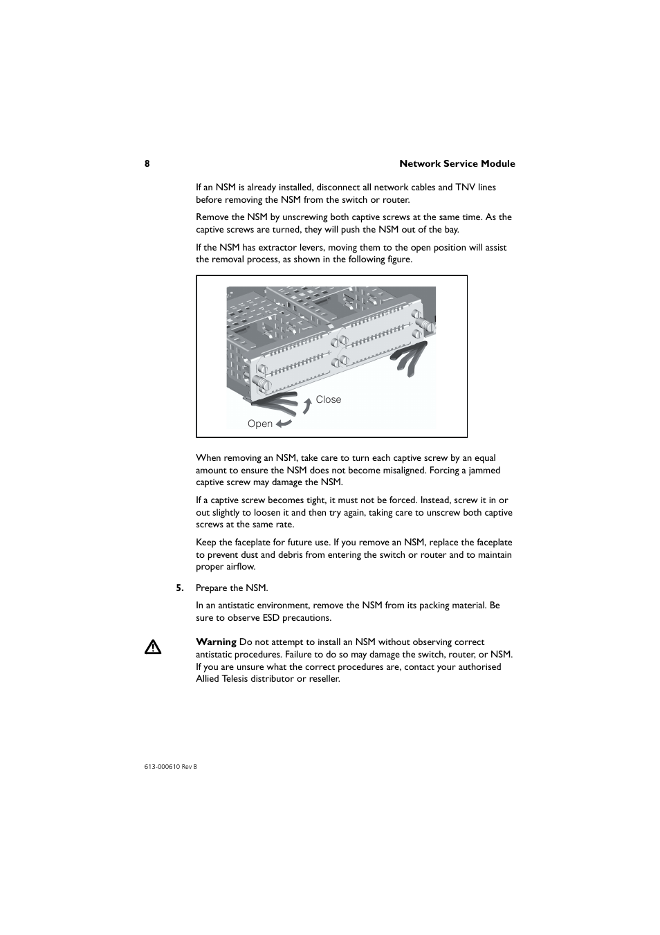 Allied Telesis Network Service Module User Manual | Page 9 / 13