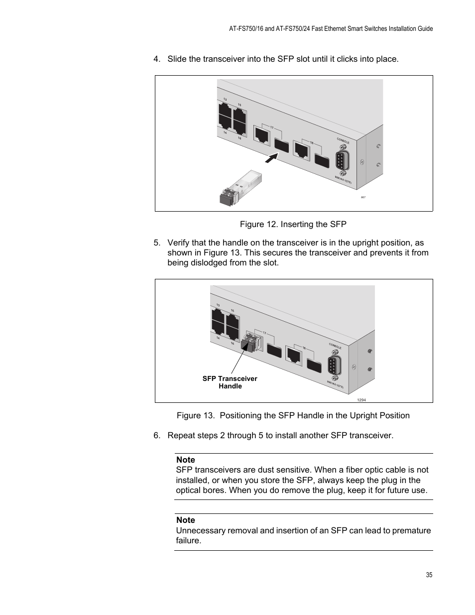 Allied Telesis AT-FS750/24 User Manual | Page 35 / 44