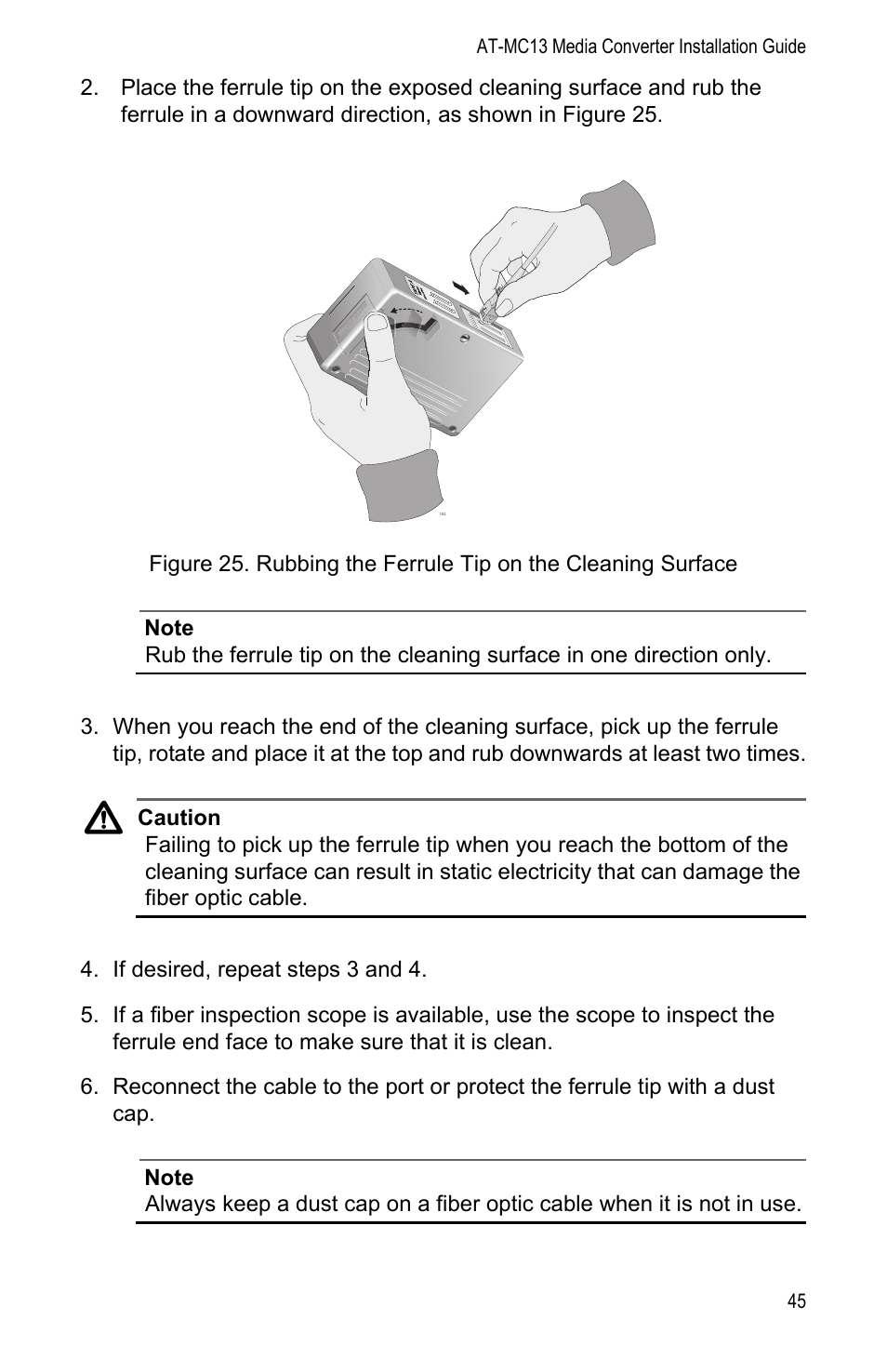 Figure 25 | Allied Telesis AT-MC13 User Manual | Page 45 / 48