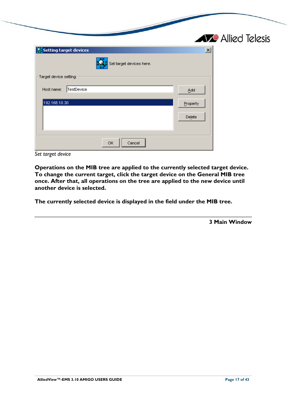 Allied Telesis AlliedView-EMS 3.10 AMIGO User Manual | Page 17 / 43