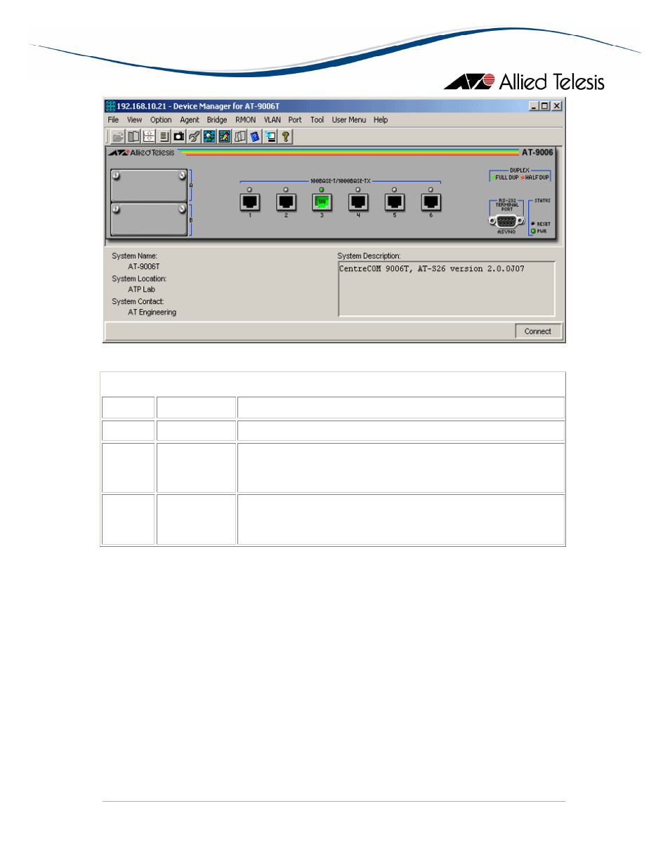 Agent menu | Allied Telesis AlliedView-EMS 3.10 DEVICE MANAGEMENT User Manual | Page 108 / 367