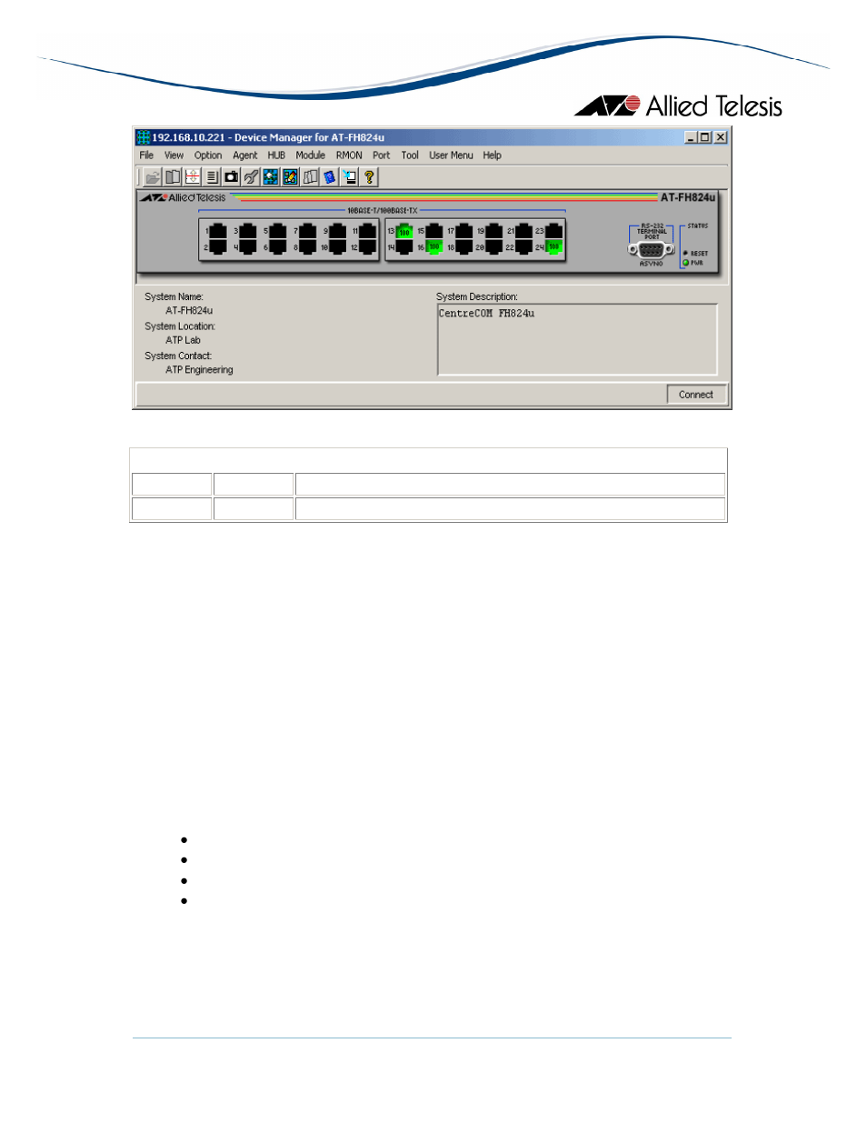 Agent menu | Allied Telesis AlliedView-EMS 3.10 DEVICE MANAGEMENT User Manual | Page 117 / 367