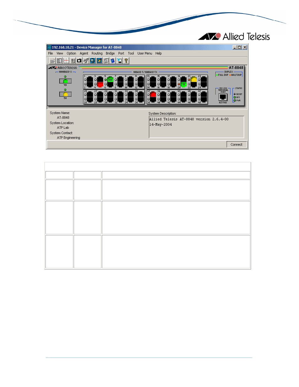Agent menu | Allied Telesis AlliedView-EMS 3.10 DEVICE MANAGEMENT User Manual | Page 197 / 367