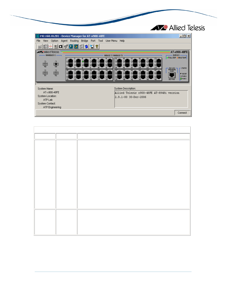 Agent menu | Allied Telesis AlliedView-EMS 3.10 DEVICE MANAGEMENT User Manual | Page 202 / 367