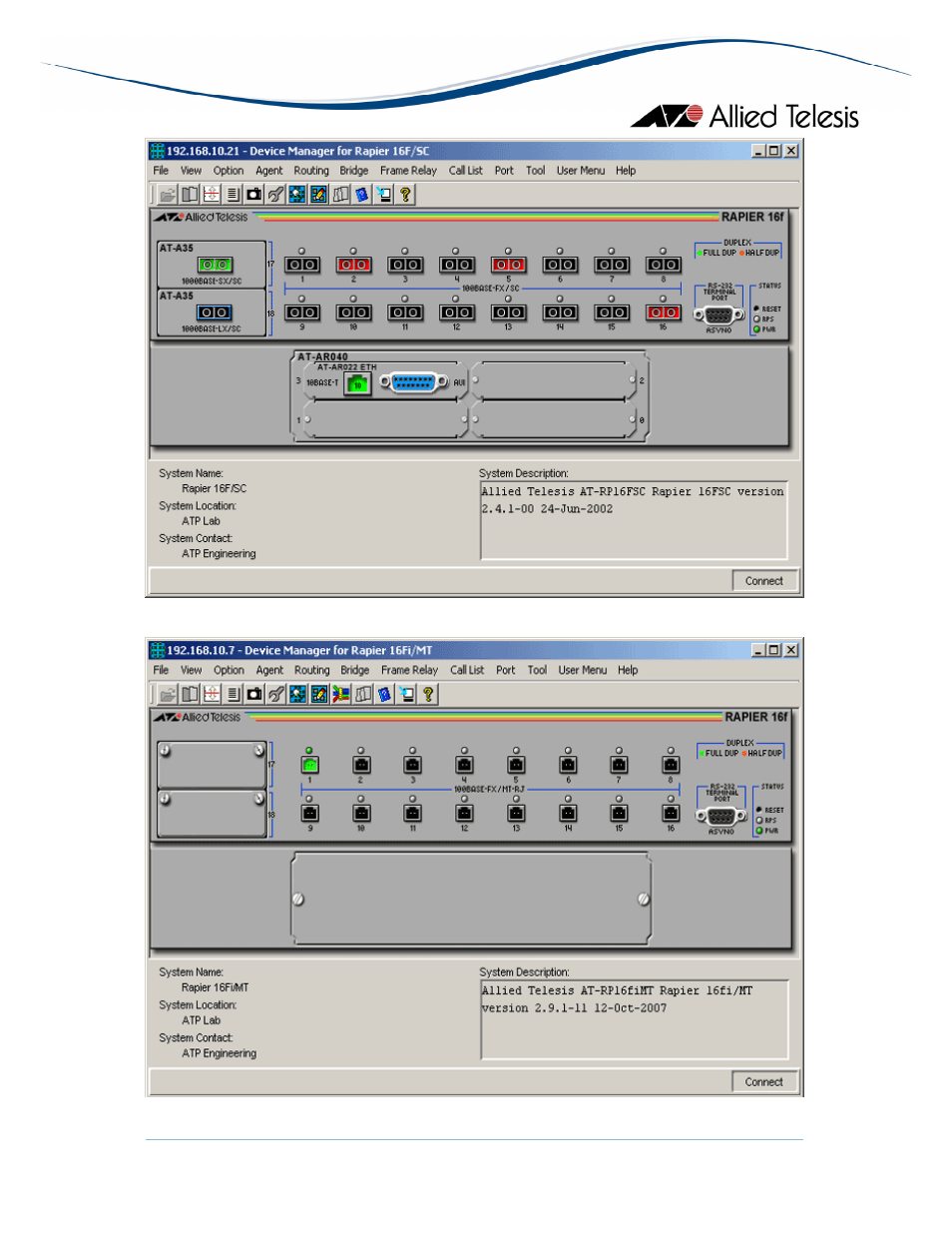 Allied Telesis AlliedView-EMS 3.10 DEVICE MANAGEMENT User Manual | Page 207 / 367