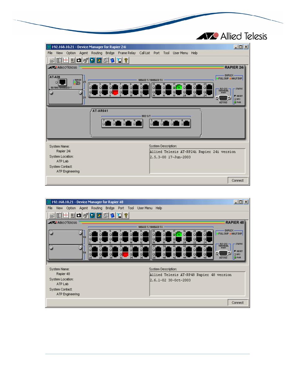 Allied Telesis AlliedView-EMS 3.10 DEVICE MANAGEMENT User Manual | Page 209 / 367