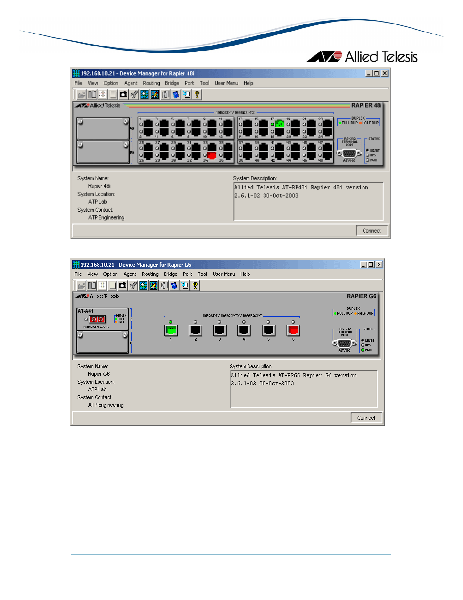 Allied Telesis AlliedView-EMS 3.10 DEVICE MANAGEMENT User Manual | Page 210 / 367