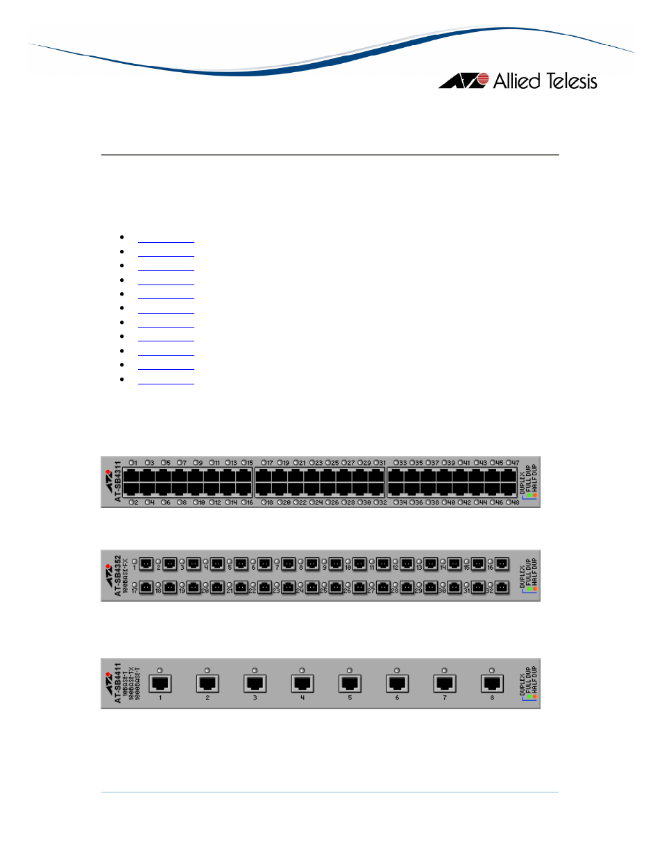 Switchblade line cards | Allied Telesis AlliedView-EMS 3.10 DEVICE MANAGEMENT User Manual | Page 223 / 367