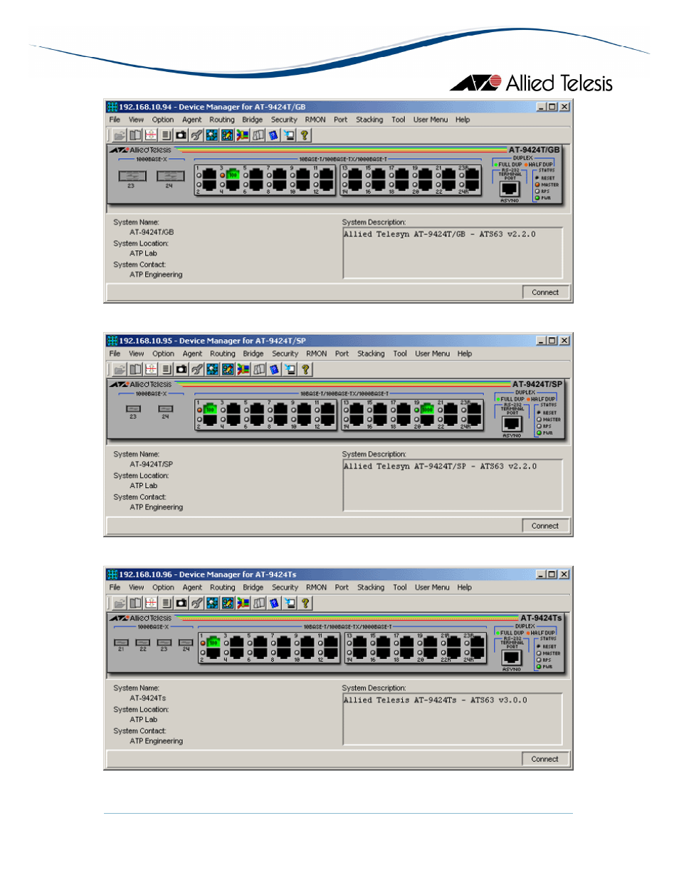 Allied Telesis AlliedView-EMS 3.10 DEVICE MANAGEMENT User Manual | Page 227 / 367