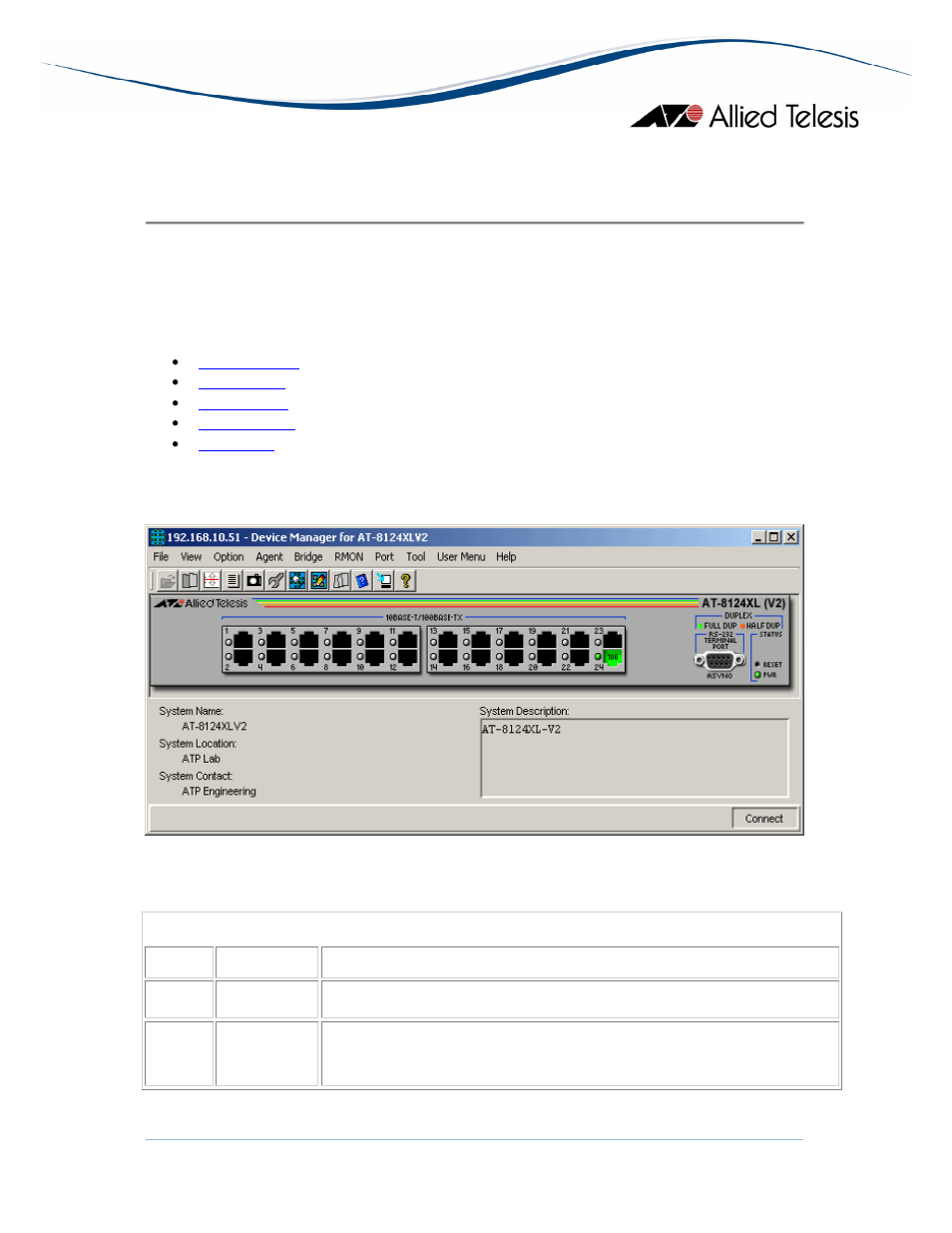 Main window | Allied Telesis AlliedView-EMS 3.10 DEVICE MANAGEMENT User Manual | Page 59 / 367