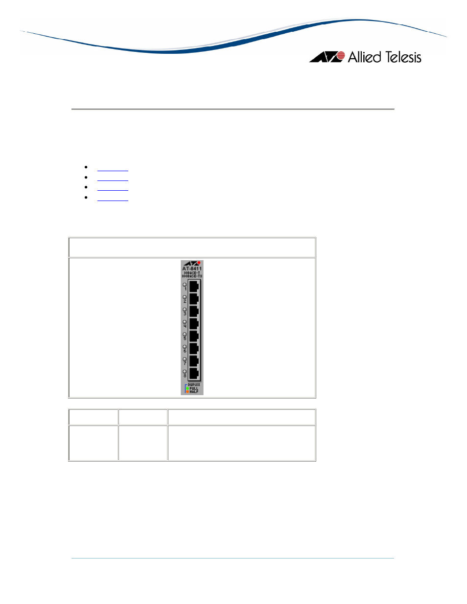 At-8411, At-8400 line cards | Allied Telesis AlliedView-EMS 3.10 DEVICE MANAGEMENT User Manual | Page 98 / 367