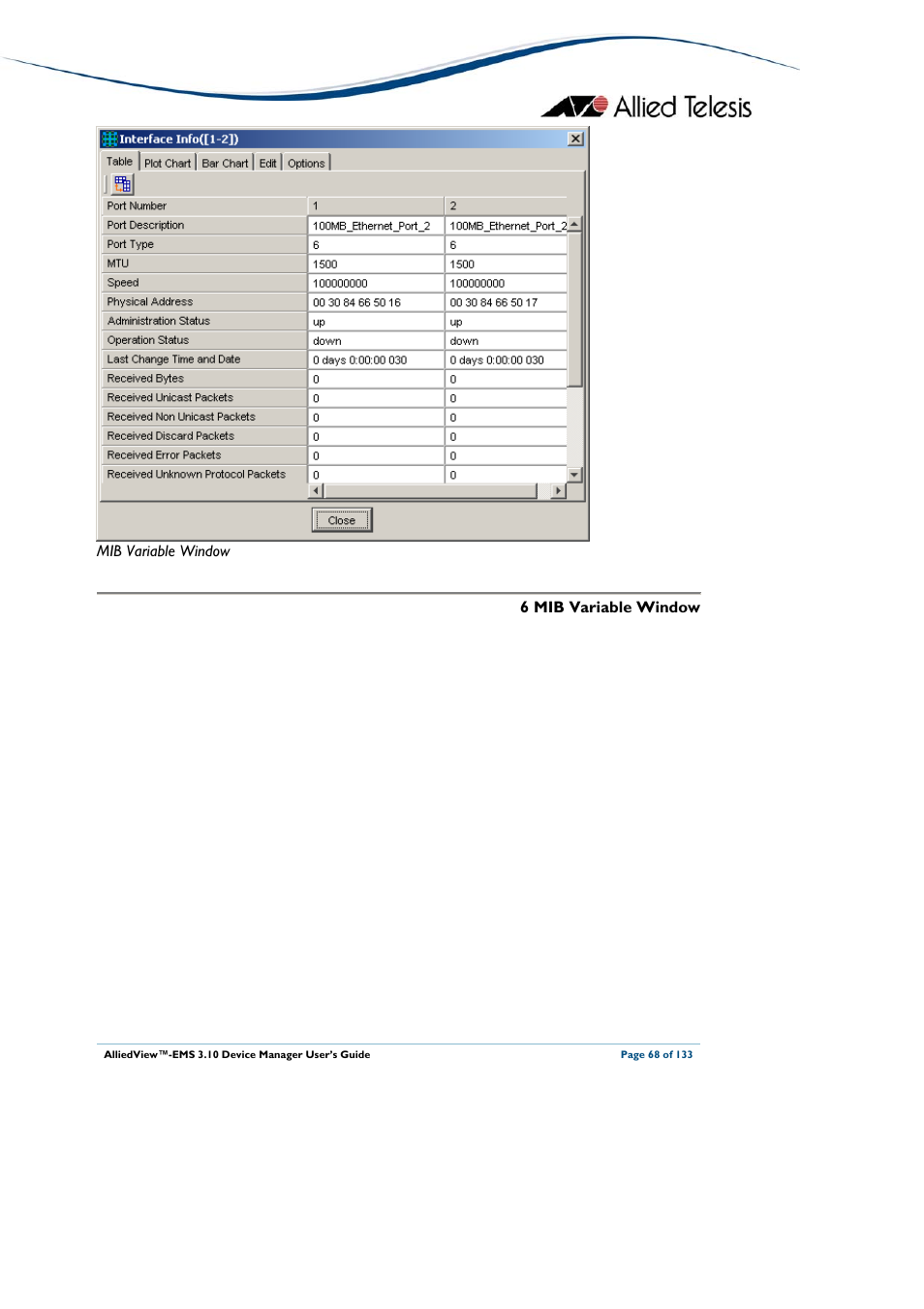 Allied Telesis AlliedView-EMS 3.10 DEVICE MANAGER User Manual | Page 68 / 133