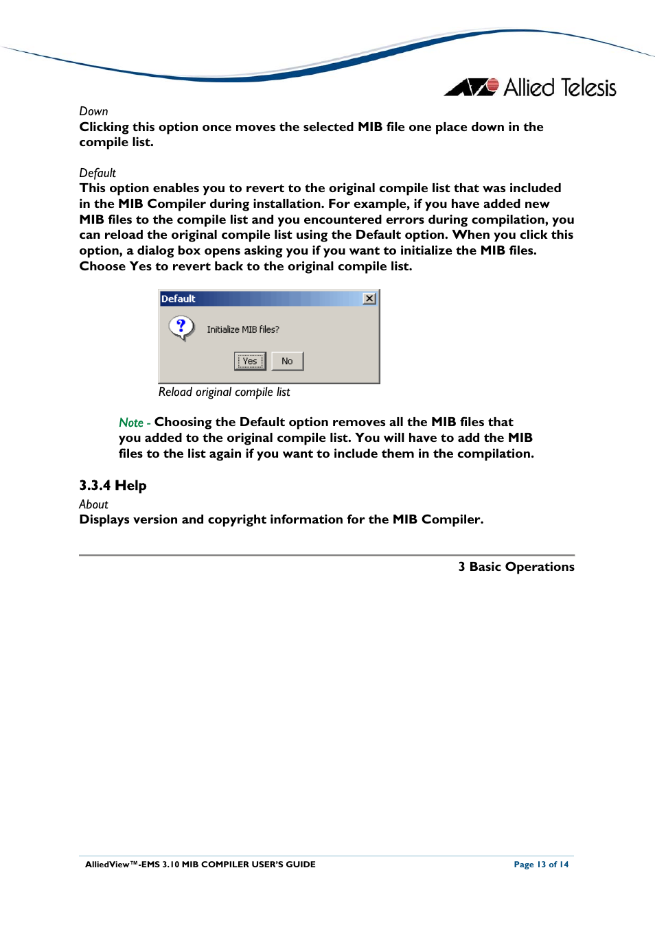 4 help | Allied Telesis AlliedView-EMS 3.10 MIB COMPILER User Manual | Page 13 / 14