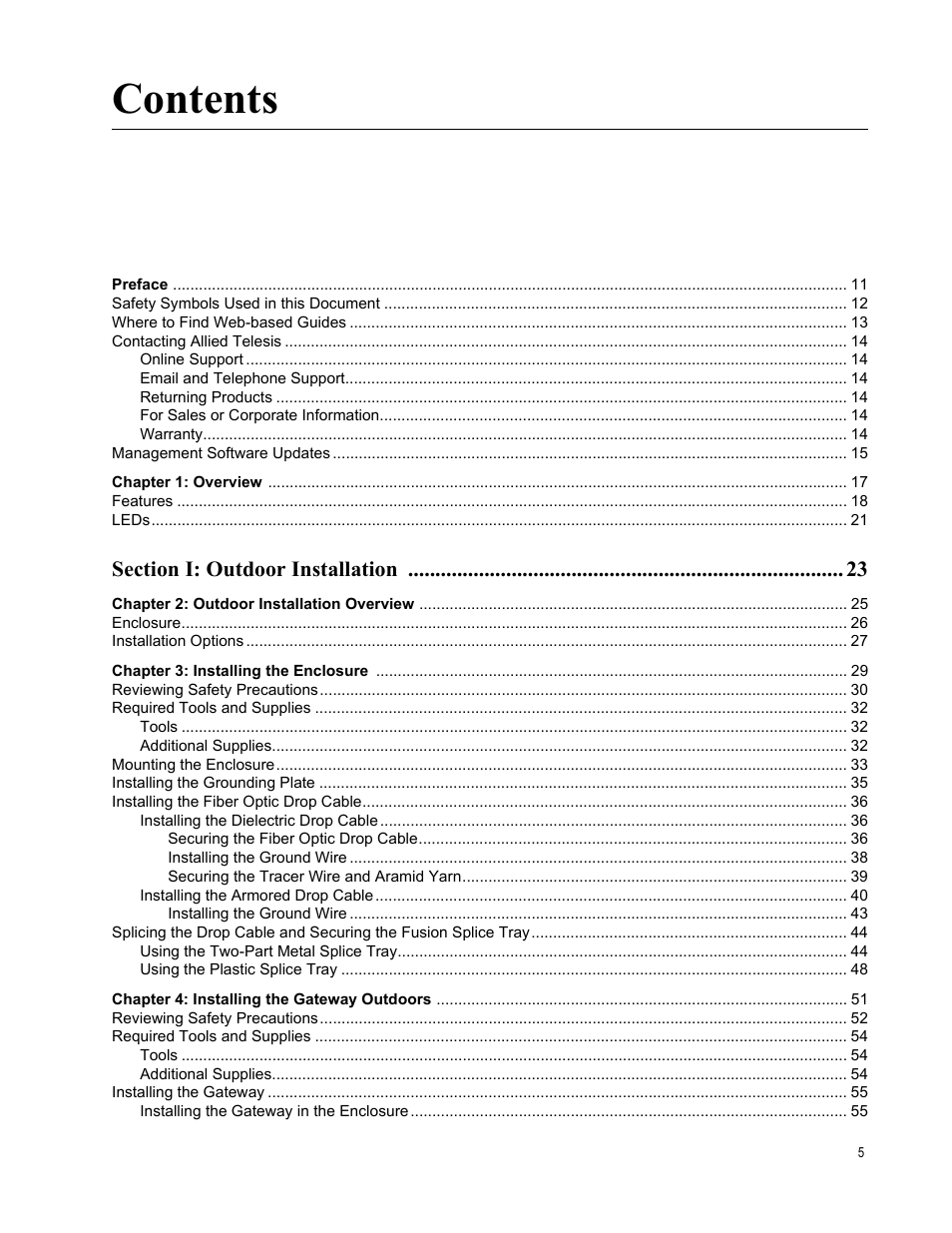 Allied Telesis AT-iMG646PX-ON User Manual | Page 5 / 98